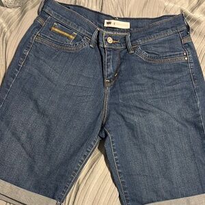 Women's Blue Denim Shorts